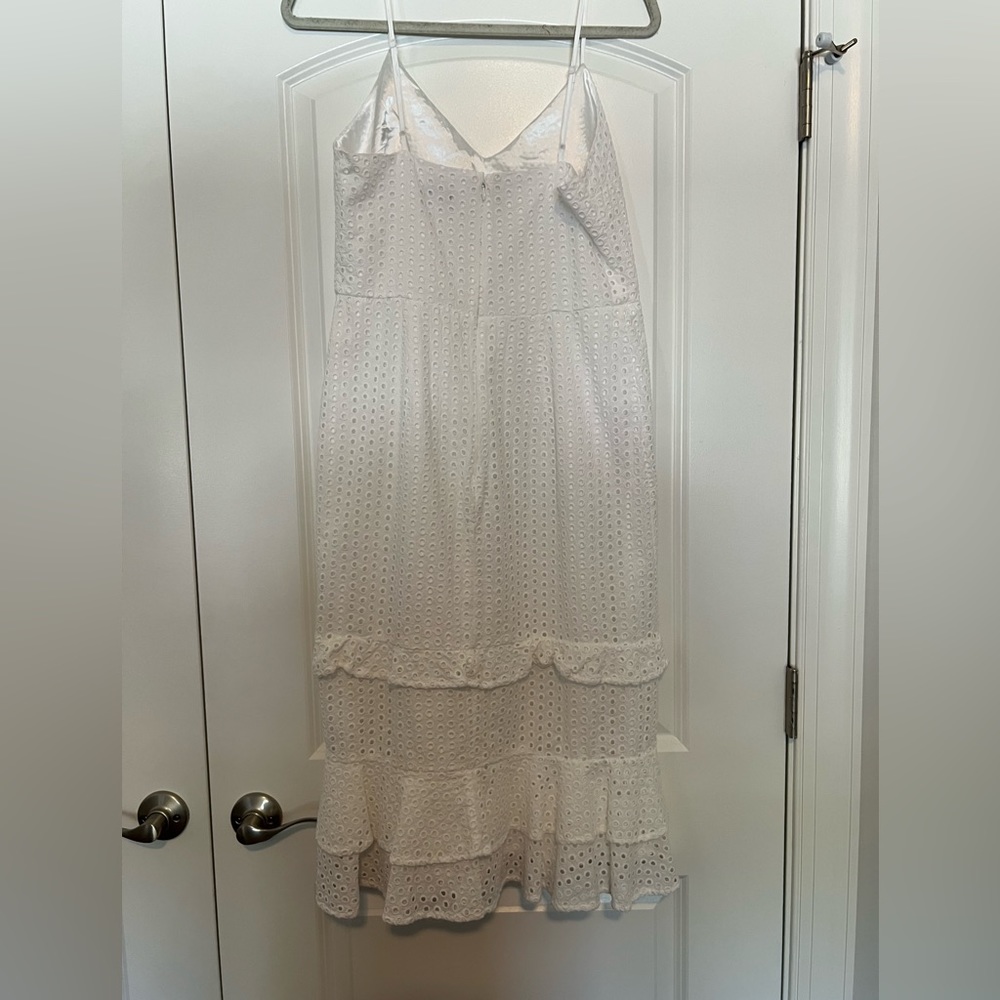 Eyelet Ruffle Midi Dress - Picture 4 of 5